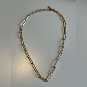 Sugarfix Gold Paper Clip Chain Necklace